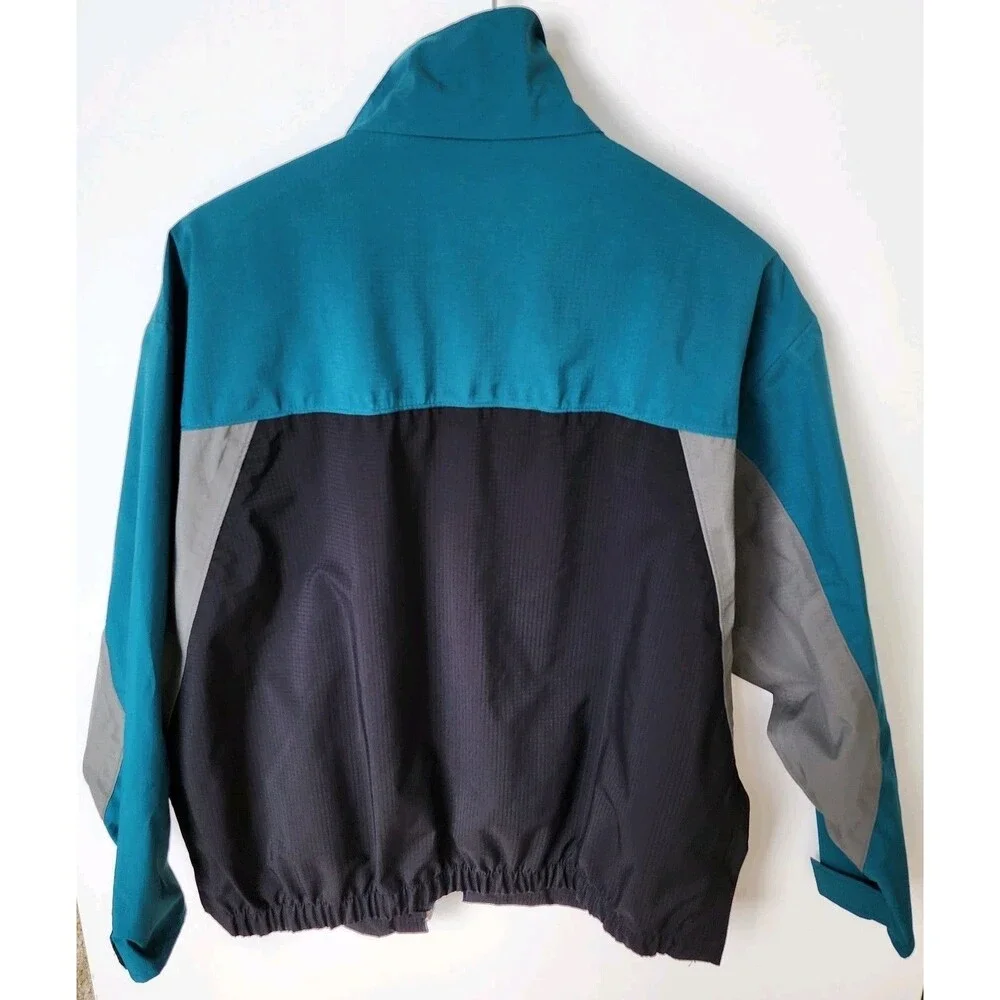 Vtg Made In USA Linksport Gore-Tex Windbreaker Jacket LG 100% Nylon Colorblock